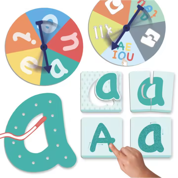 Juego Educativo de Vocales Montessori para Niños de 3 a 6 Años - 1