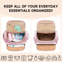 Bolso de mano para pañales, gran capacidad, impermeable, para mamá, de viaje, con caja para chupete y cambiador. - details 3