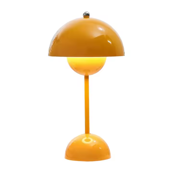 Lámpara de mesa nórdica danesa con forma de brote, adorno de escritorio, mesita de noche, batería de larga duración (recargable) - 1