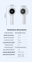 Ventilador de Ma 2025 - Mini Ventilador Portátil with Pantalla Digital, Adjustables y Type-C, Enfriamiento rápido para Estudiantes/Oficina, Diseño Ultra Silencioso y Seguro - details 14