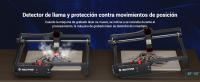 Mecpow X3 Pro Grabador Laser con Aire Asistencia,10W CNC Cortadora Laser para Metal y Madera, 60W Grabadora Láser 10000mm/min con Parada de Emergencia, Detección de Llama y Giroscopio, 410 x 400mm - details 2