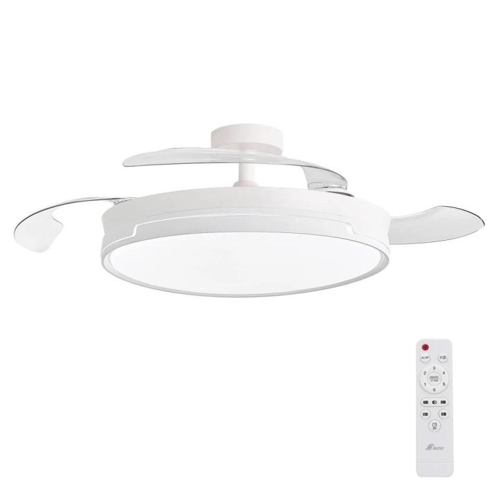 YOEVU - Ventilador de techo con luz LED 3ND-05, motor DC de 6 velocidades y regulación lumínica, para salón o… — oferta en Miravia