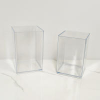 Estuche De Plástico Transparente Para Bolígrafos Y Lápices Organizador De Escritorio Moderno Estuche Para Almacenamiento De Estationería - details 5