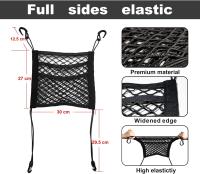 Organizador de Malla entre dos Asientos de Coche 3 Capas 30x27 cm Bolsa de Malla para asiento - details 1