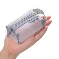 Bolsa De Cosméticos Portátil De Malla Cuadrada Mini Monedero Con Cierre De Cremallera Gran Capacidad Para Llaves Y Estacionery Bolsa De Moda Para Hombres Y Mujeres - details 2
