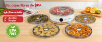 Aigostar Deshidratador de Alimentos, 5 Bandejas sin BPA con Pantalla LED - Temperatura Ajustable 35-70 ° C y Temporizador 48H para Frutas, Carnes y Verduras |   Funciona en Silencio, 380W, Modo Ventilador + Libro de Recetas - details 9
