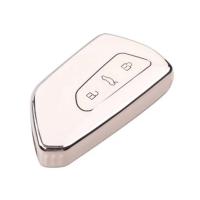 Funda De Llave De Coche TPU Para VW Volkswagen Golf 8 MK8 ID.3 ID.4 Cupra Skoda Octavia A8 SEAT Leon MK4 Formentor Tarraco Blanco Morado Negro Gris - details 7