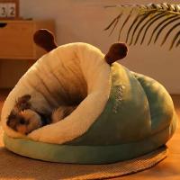 Cama De Peluche Para Mascotas Estilo Pantufla Cómoda Transpirable Y Lavable Casa Plegable Para Perros Y Gatos Pequeños - details 3