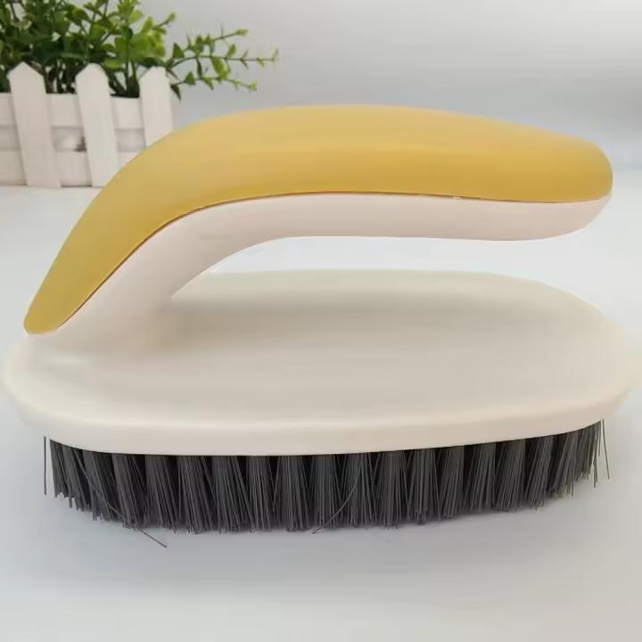 Cepillo De Limpieza Elíptico Para El Hogar Con Puntas Suaves Y Mango De Plástico Para Cocina Y Baño Cepillo De Zapatos Y Gorras - 1