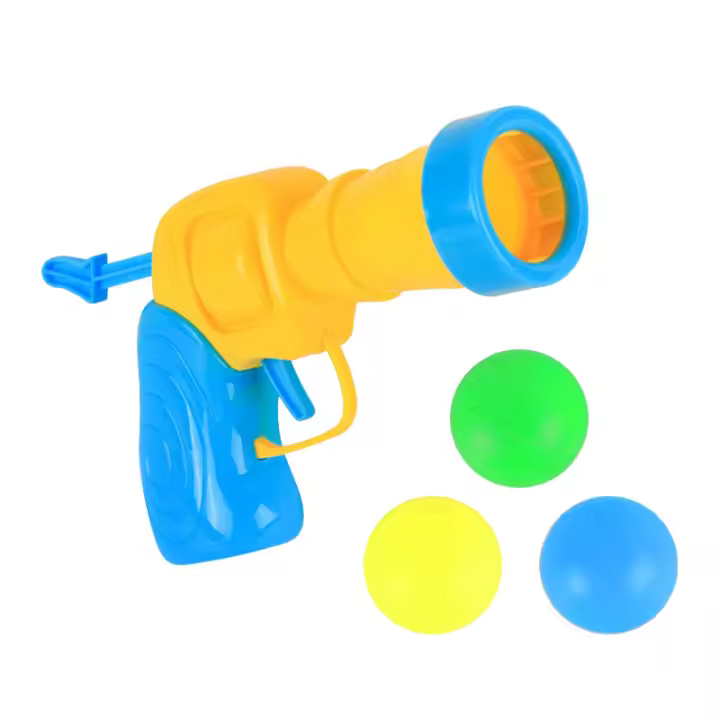 Juguete Interactivo Para Gatos 20PCS Set Con Pistola De Juguete Y Bolas De Peluche Alcanza Altos Niveles De Diversion Silenciosa Y De Alta Rebound Para Entretener a Los Gatos - 1