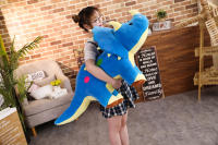Juguete De Peluche Grande 40cm Triceratops Stegosaurus Creativo Dinosaurio Relleno Para Niños Regalo De Cumpleaños Material Suave - details 7