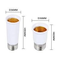 Soporte De Lámpara E27-E27 Alargado Adaptador Convertidor De Soporte De Lámpara 65mm-95mm Material De Cerámica Sin Químicos Peligrosos - details 0