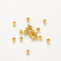 20pcs/lot Perlas De Flor Cortada Rayadas Plateadas Con 18K Gold Plated Para DIY Joyería Pendientes Collar Espaciadores Sueltos Mayorista - details 9