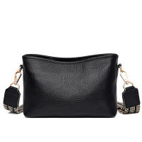 Bolso cruzado de cuero genuino para mujer, bandolera de hombro de vaca de Color sólido, a la moda, de lujo, para teléfono, 2022 - details 14