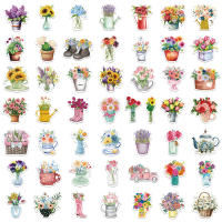 50PCS Pegatinas De Graffiti Florales Variadas Para Regalos De San Valentín Aniversarios Decoración De Teléfonos Móviles Patinetas Cuaderno - details 0
