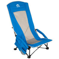 Aktive - Silla plegable, 55x45x95 cm, asiento bajo, respaldo alto, incluye bolsillo, posavasos, topes antivuelco, peso máx 110 kg, estructura acero, tejido poliéster, asa transporte de hombro, sillas plegables, silla plegable baja - details 0