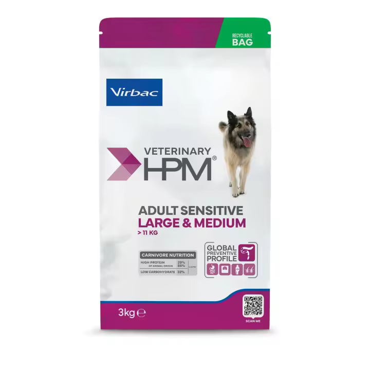 Virbac Veterinary HPM Adult Dog Sensitive Digest Large & Medium Pienso para Perros 12kg - 1