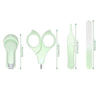 Kit de uñas para bebé, kit de manicura y pedicura con un bonito estuche con forma de búho. Cortaúñas, tijeras, lima y pinzas para recién nacidos, bebés y niños pequeños. - details 3