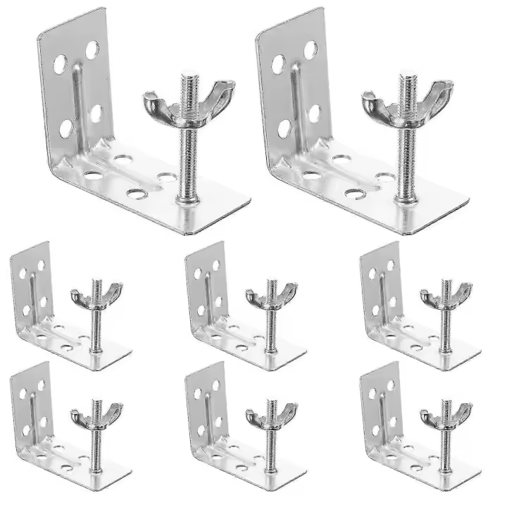 8 unids romano ciego soporte de montaje en pared Estantes L Soportes ventana cortinas cortina Equipos - 1