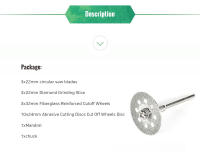 Set De 21 Discos De Corte De Resina Para Herramientas Rotativas Accesorios Para Dremel Hojas De Sierra Para Madera - details 1