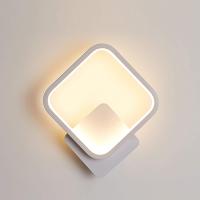 BIT Aplique de pared interior LED lámpara de pared cuadrada 12W luz de pared moderna blanca cálida para pasillo dormitorio sala de estar escalera - details 0