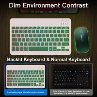 Teclado Inalámbrico Con Iluminación Para iOS Android Windows Y Mac Compatible Con iPad MatePad Laptop 10 Pulgadas Recargable - details 6