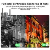 Cámara WiFi Batería Solar Lente Dual Pantallas duales Cámara Exterior PIR Detección Humana Protección de Seguridad Cámaras de Video PTZ 4K 8MP - details 10