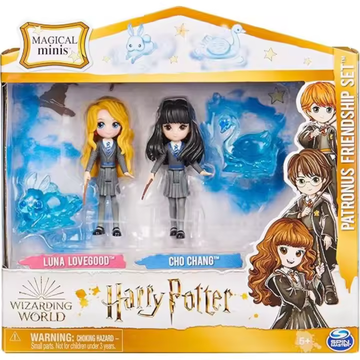 WIZARDING WORLD : Harry Potter - Set: 2 Muñecos Luna Lovegood y Cho Chang - Minis Patronus -  Regalo Original - Edad recomendada mayores de 5 años - 1