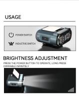 Linterna Frontal Portátil Recargable Tipo-C Con Luz Rotativa Para Caza Y Pesca Lámpara De Bicicleta LED Impermeable - details 14
