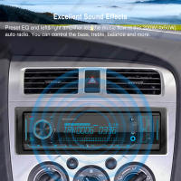 AKAMATE 1Din Radio De Coche MP3 Player Multimedia FM Bluetooth Con Pantalla LCD Soporta AUX USB TF Card Tuner De Audio - details 5