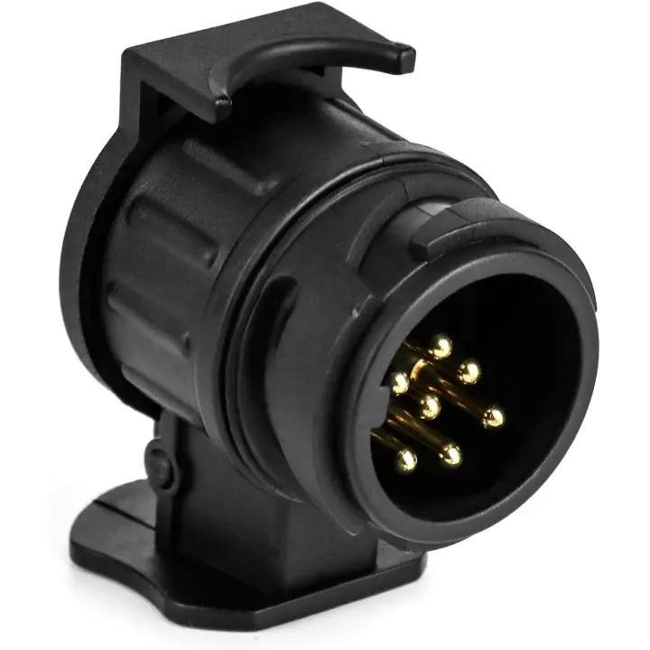13 Pin al adaptador del remolque de 7 Pin, conector impermeable del convertidor del Zócalo del remolque 12V para los remolinos de las caravanas - 1