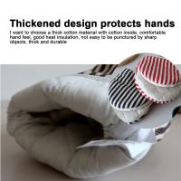 1 UNID Algodon Anti-escaldado Horno Guantes Mitones Potholder Cocina Duckbill Forma de Algodón Plato Tazón Horno Titular Clip de mano - details 8