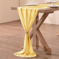 Corredor De Mesa De Tela De Organza 30cm X 300cm Estilo Bohemio Romántico Para Bodas Cumpleaños Y Decoración De Mesa De Valentine's Day - details 3