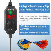 Calentador De Acuario USB De 10W Pequeño Con Mostrador Digital De Temperatura En Fahrenheit Para Betta Y Otros Pez - details 4