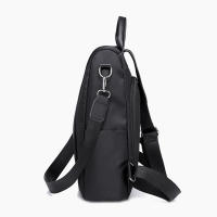 Mochila De Mujer Casual Sencilla De Color Sólido Bolso Escolar De Moda Gran Capacidad Adecuado Para Viajes Mochila De Hombro Para Dama Negro Caqui - details 16