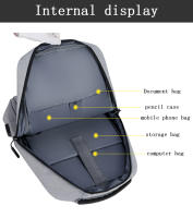 Mochila ligera para ordenador portátil de negocios para hombre y mujer, morral de viaje para estudiantes, 13, 14 y 15 pulgadas - details 22