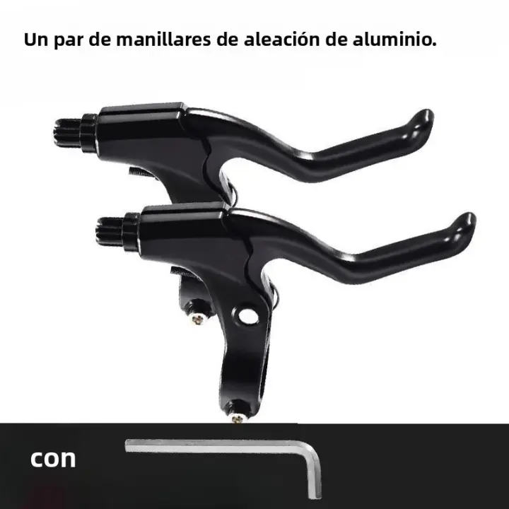 Manillar De Freno Para Bicicleta De 3 Dedos Aleación De Aluminio V-brake Discos Compatible Con Sram Para Carretera Y Montaña - 1
