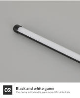 Lámpara De Pared Moderna LED Negra En Forma De I Iluminación Interior Para Dormitorio Sala De Estar Pasillo Decoración De Hogar Incluye Bombillas - details 22