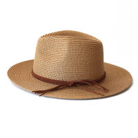 Sombrero De Paja Panamá Ancho Para Hombres Y Mujeres Protección Solar Verano Playa Sombrero De Paja UPF Con Protección UV - details 9