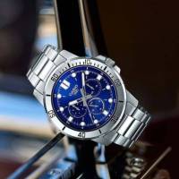 Reloj cronógrafo analógico hombre Casio MTP-VD300D-2E 45mm correa de acero - details 1