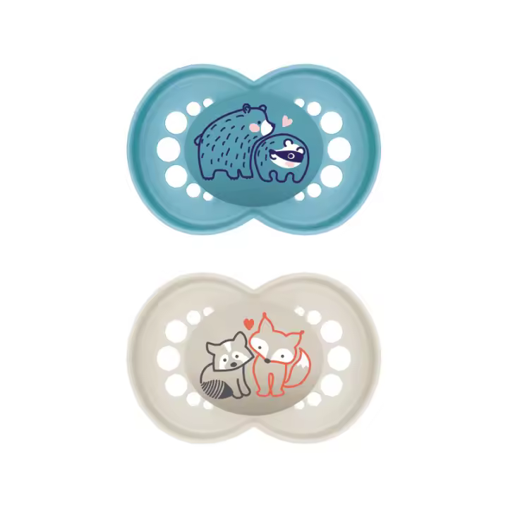 MAM CHUPETE ORIGINAL PURE 16+MESES AZUL LATEX (2UD) - 1