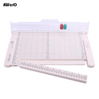 Cortadora De Papel Portátil KW-trio 12.6 Pulgadas Con Cabeza De Corte De Línea De Plegado Y Borde Recto Para Artesanía De Escritorio - details 3