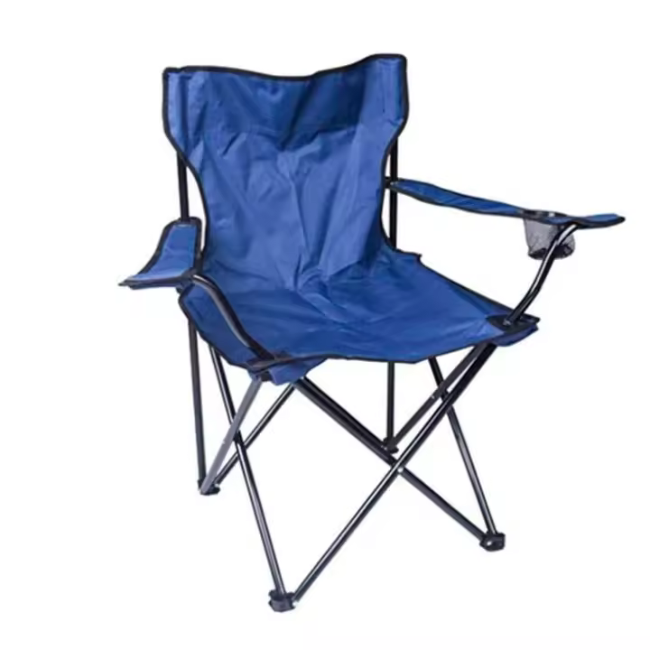 Silla Plegable Ocean Azul 80x50x50 Cm para Camping y Playa - 1