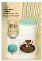 Dispensador Automático Para Gatos Y Perros Cuenco De Agua Y Alimentos Con Recarga Automática Basin Para Gatos Y Perros Material Plástico Forma Cuadrada - details 9