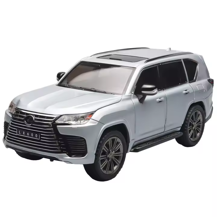 Coche De Lujo SUV LX600 Off-Road a Escala 1:24 Para Niños Y Niñas Con Sonido Y Luz Aleación De Zinc Coche De Accionamiento Por Retroceso Regalo Para Niños - 1
