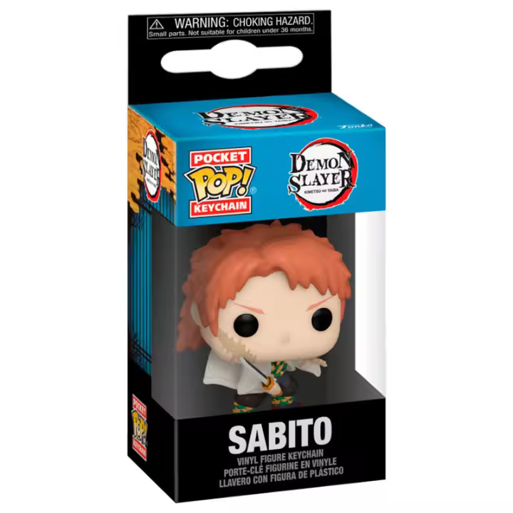 Llavero Pocket POP Demon Slayer SabitoFigura  Coleccionable - Idea de Regalo- Mercancia Oficial - Juguetes para Niños y Adultos - Movies Fans - Muñeco para Coleccionistas y Exposición - 1