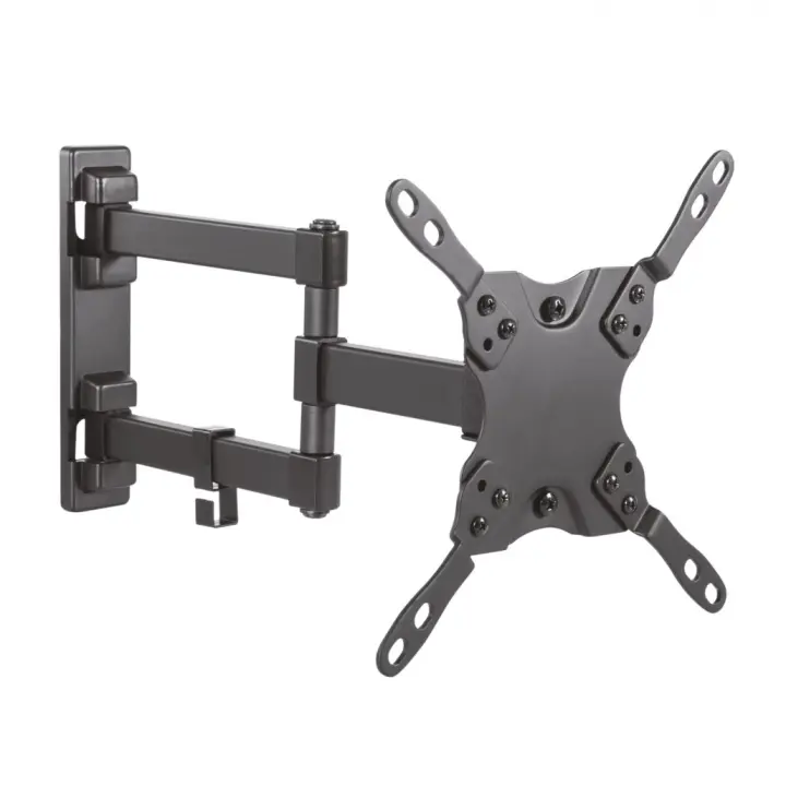 CABLEPELADO Soporte Monitor Pared Giratorio Inclinable, Soporte TV Pared, Soporte con Brazo, Soporte de Pared para TV, Apto para 13 a 42 Pulgadas, Soporte 20 Kg, Compatible con VESA, Incluye Tacos - 1