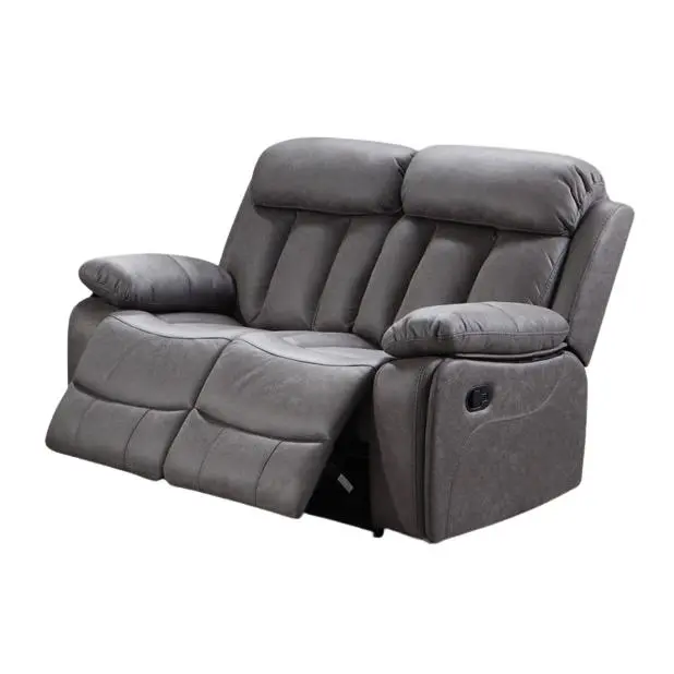 Sofá relax manual de 2 plazas modelo Madrid. Tapizado en microfibra algodonada disponible en varios colores. - 1
