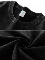 Camiseta Oversize De Algodón 100% Vintage YJKVUR Para Hombres Ropa Casual Coreana Y2k Verano 2024 Cuello Redondo Manga Corta - details 11