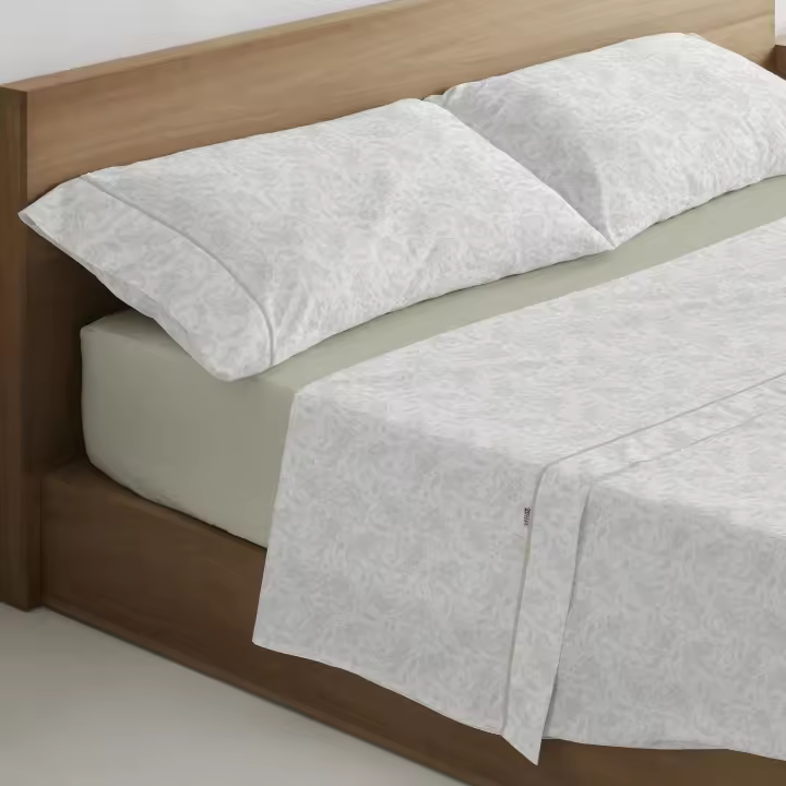 Juego de sábanas Lara color piedra. Cama de 90 cm. 3 piezas - Fijalo - 1